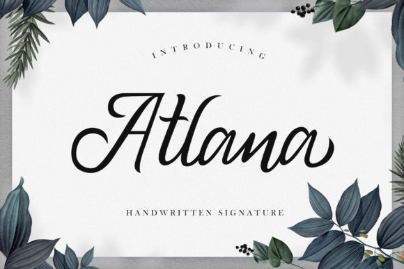 Atlana Handwritten Font: A Creative Script for Crafters and Sellers