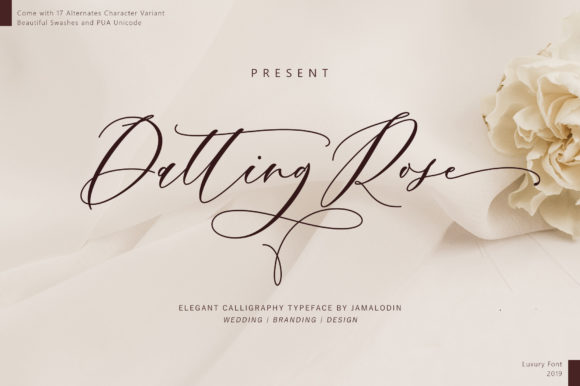 Datting Rose: The Handwritten Typeface for Modern Editorial Design