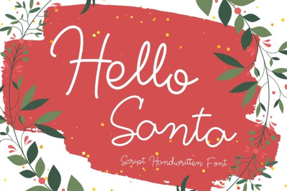 Hello Santa: A Handwritten Typeface That Elevates Small Business Branding