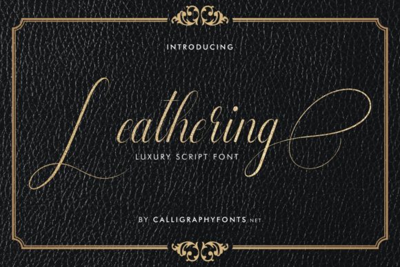 Leathering: The Script Typeface That Elevates Campaign Visuals