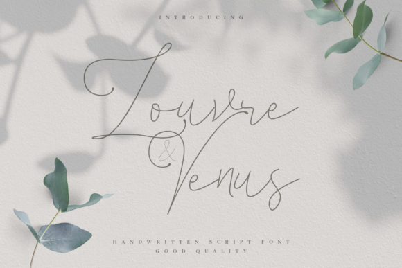 Louvre Venus: The Elegant Handwritten Font for Crafters and Sellers