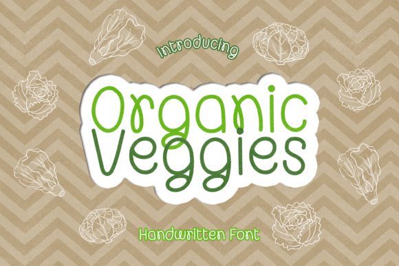 Organic Veggies: A Handwritten Font for Joyful Web Design