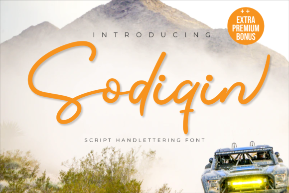 Sodiqin: The Handwritten Typeface That Brings Your Shop to Life