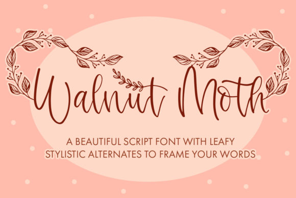 Walnut Moth: An Elegant Script Font for Refined Branding