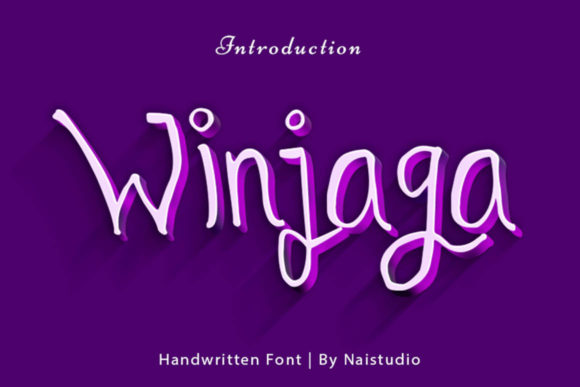 Winjaga: The Quirky Handwritten Font for Joyful Craft Designs